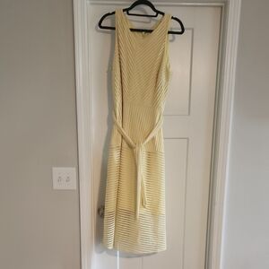 ANTONIO MELANI Yellow Halter Midi Sundress